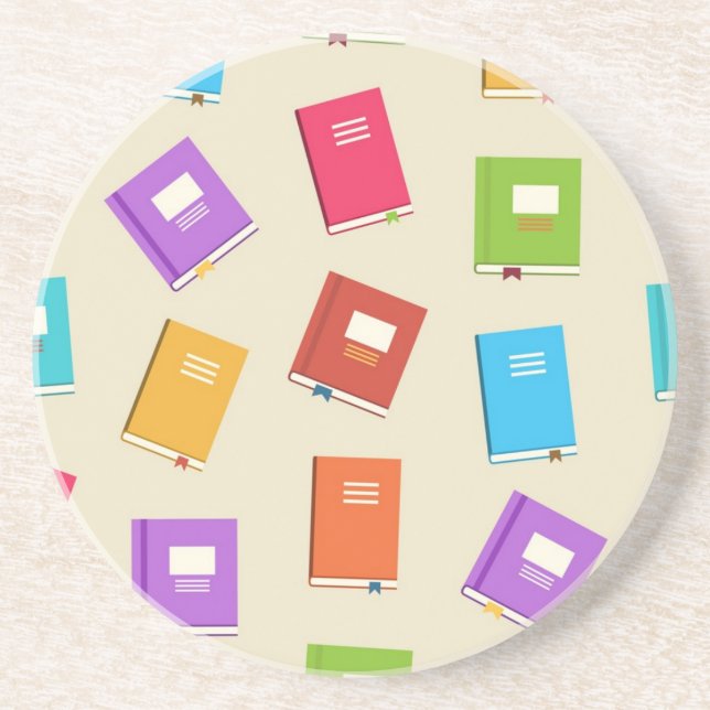 Book pattern coaster (Front)