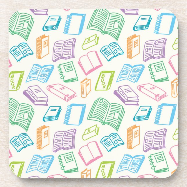 Book pattern coaster (Front)