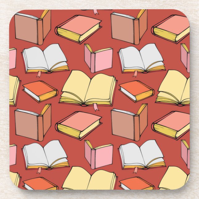 Book pattern coaster (Front)