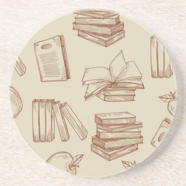 Book pattern coaster (Front)