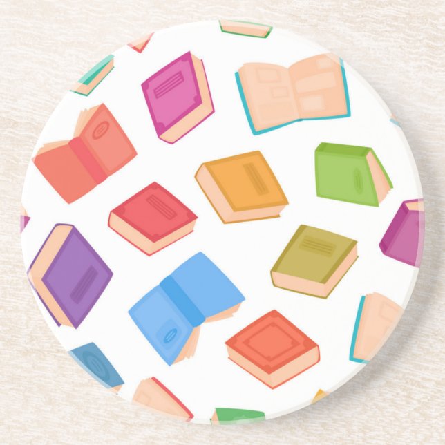 Book pattern coaster (Front)