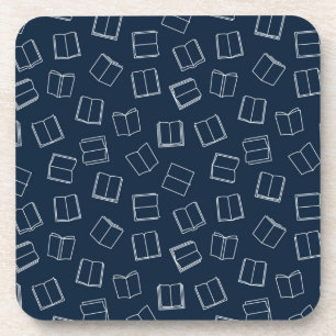 Book pattern coaster