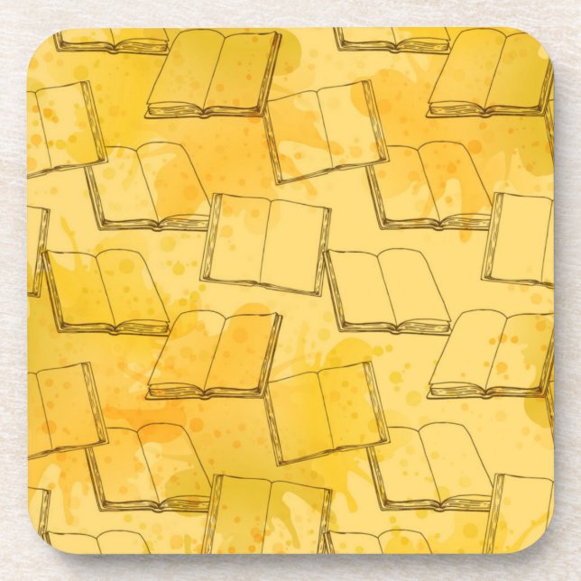 Book pattern coaster (Front)