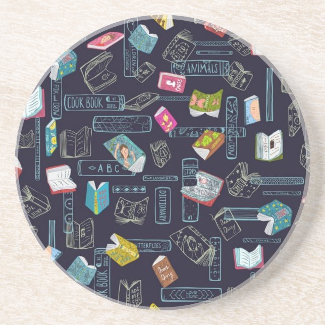 Book pattern coaster (Front)