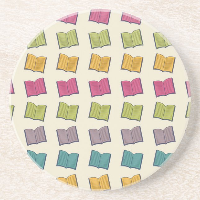 Book pattern coaster (Front)