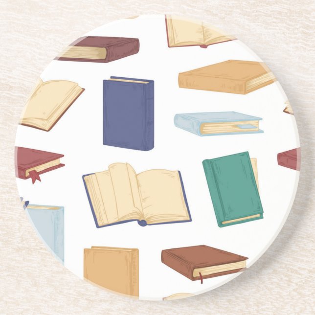 Book pattern coaster (Front)