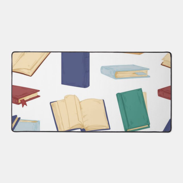 Book pattern desk mat (Front)