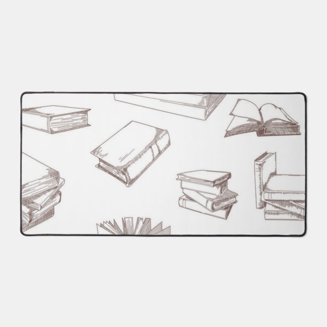Book pattern desk mat (Front)
