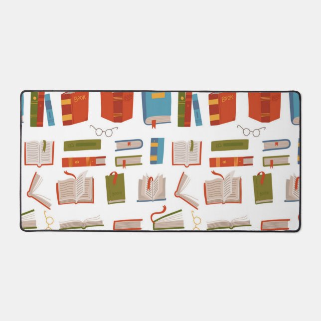 Book pattern desk mat (Front)