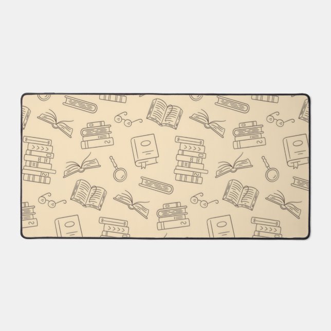 Book pattern desk mat (Front)