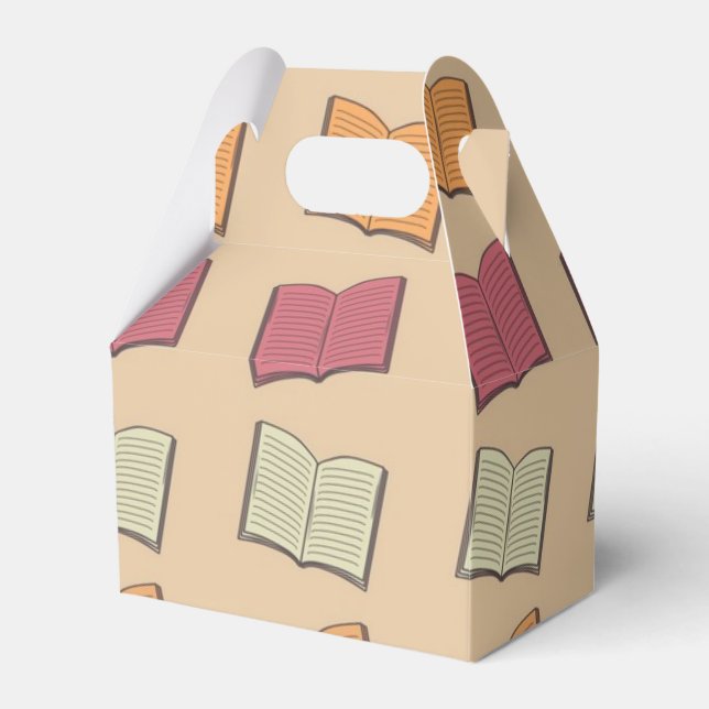 Book pattern favor box (Front Side)