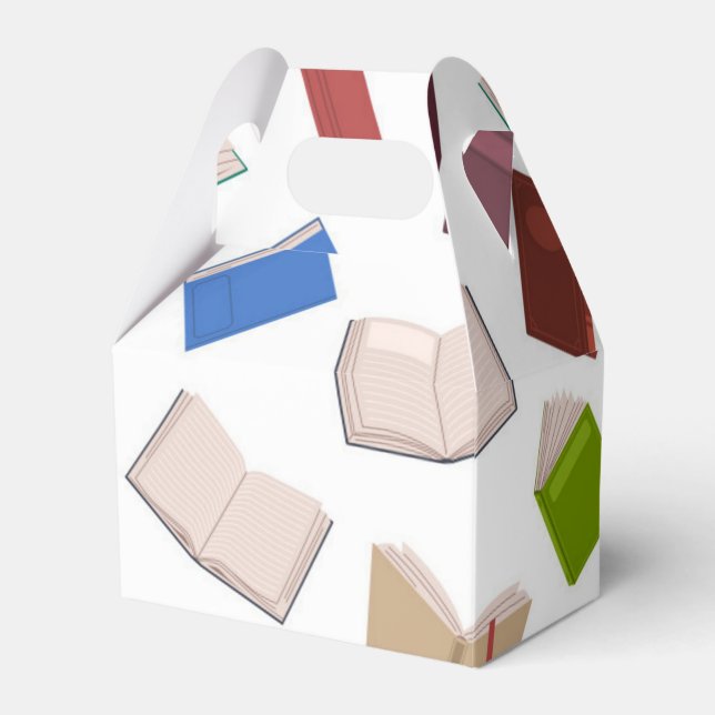 Book pattern favor box (Front Side)