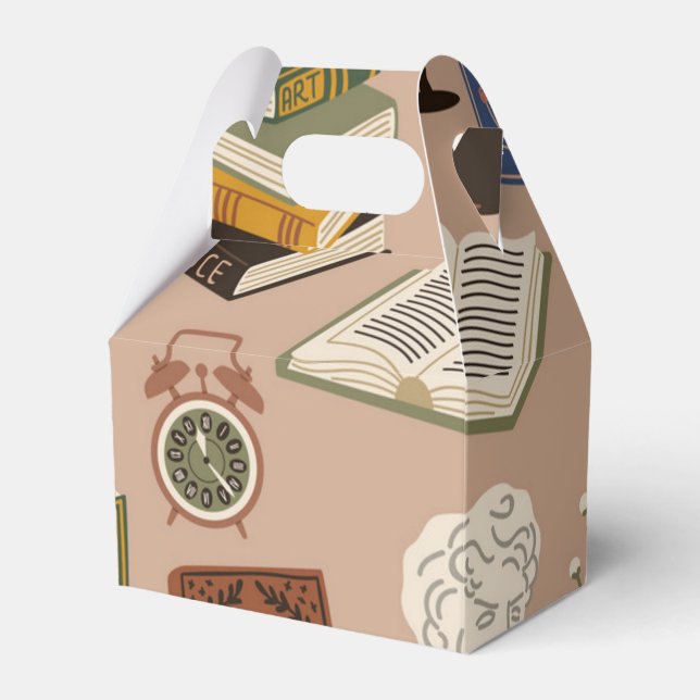 Book pattern favor box (Front Side)