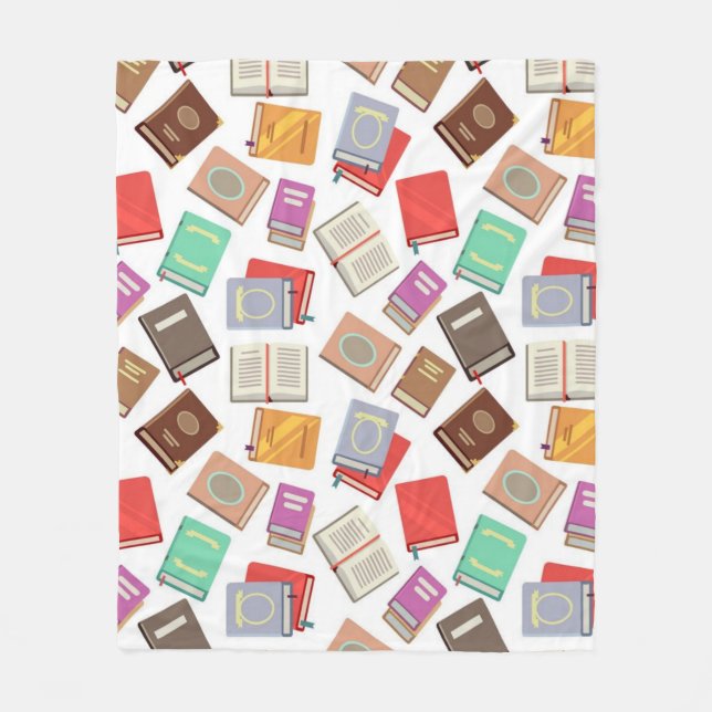 Book pattern fleece blanket (Front)