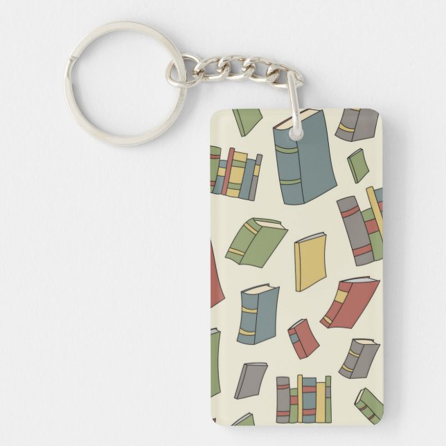 Book pattern keychain (Front)