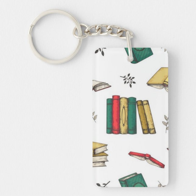 Book pattern keychain (Front)