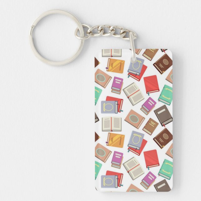 Book pattern keychain (Front)