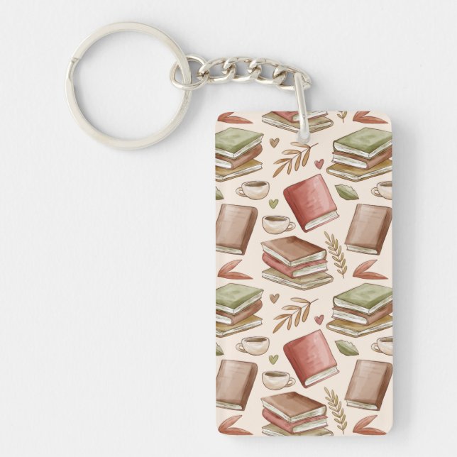Book pattern keychain (Front)