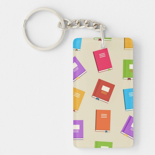 Book pattern keychain (Front)