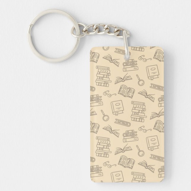 Book pattern keychain (Front)