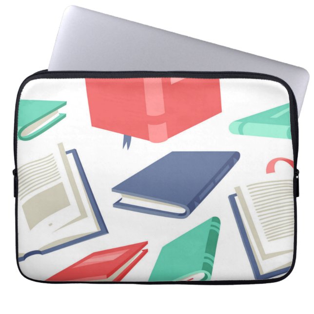 Book pattern laptop sleeve (Front)