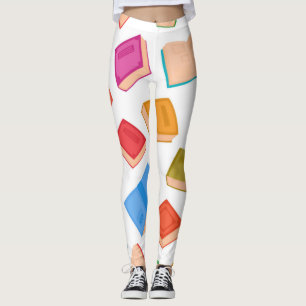Book pattern leggings