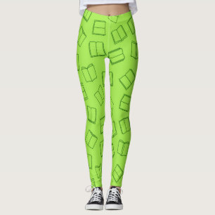 Book pattern leggings