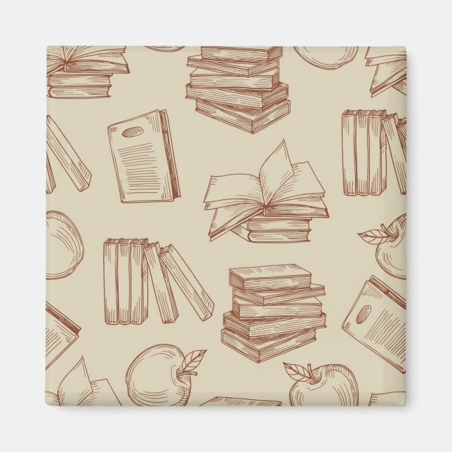 Book pattern magnet (Front)