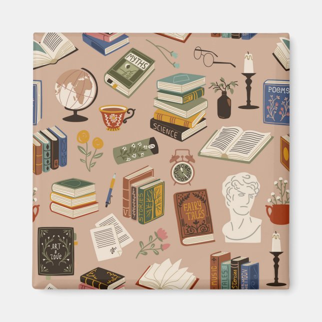 Book pattern magnet (Front)