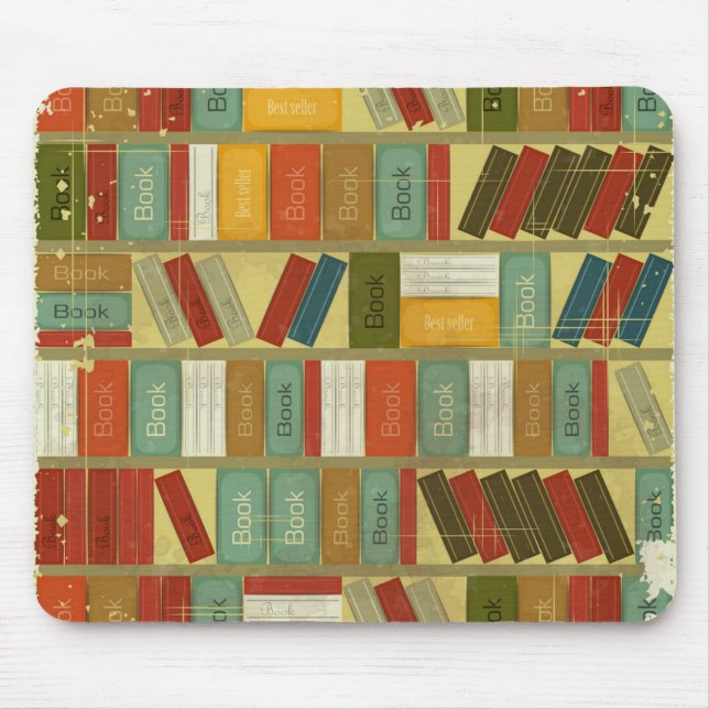 Book pattern mouse pad (Front)