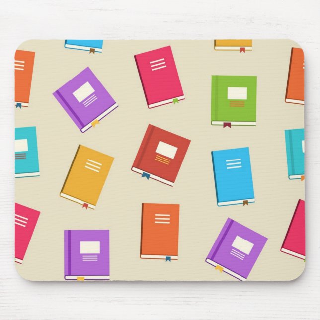 Book pattern mouse pad (Front)