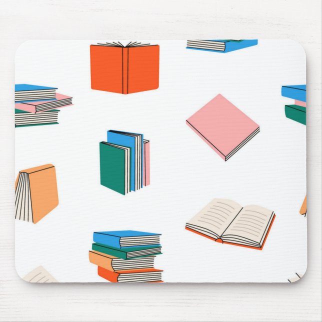Book pattern mouse pad (Front)