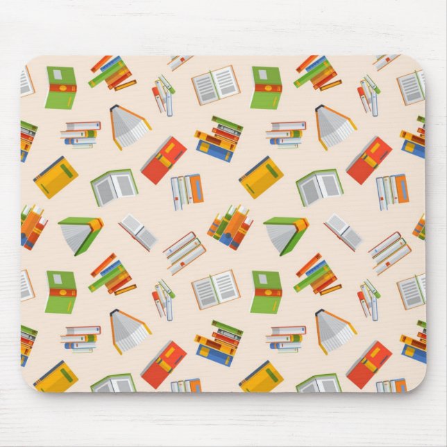 Book pattern mouse pad (Front)