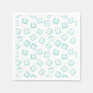 Book pattern napkin