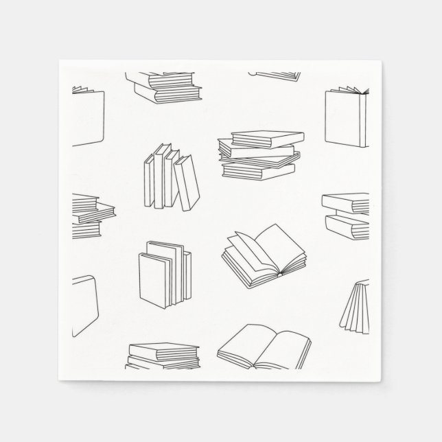 Book pattern napkin (Front)