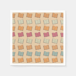 Book pattern napkin