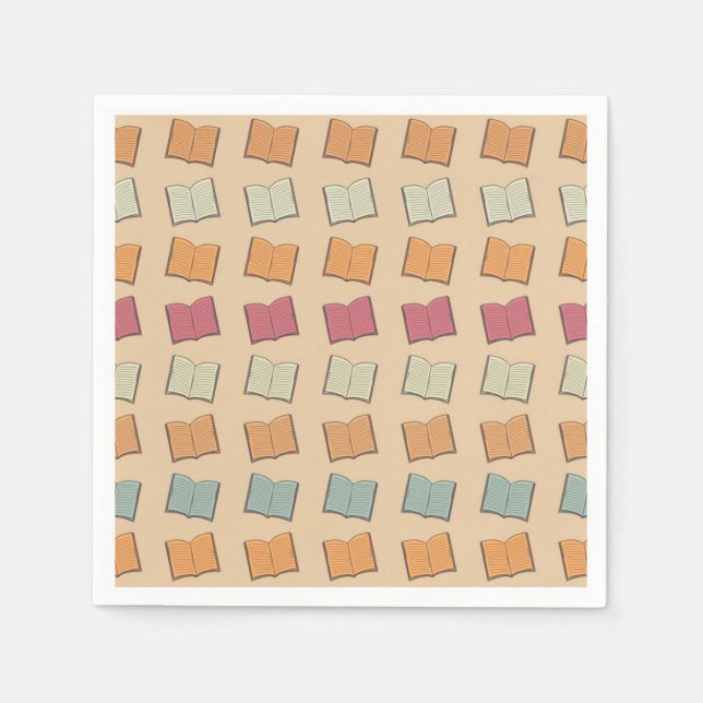 Book pattern napkin (Front)