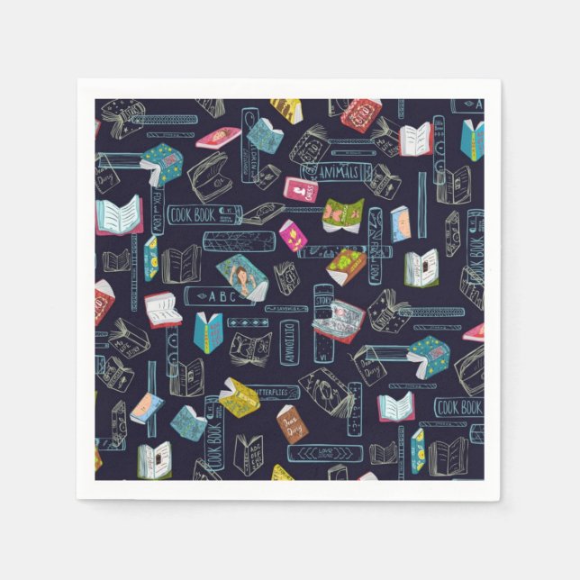 Book pattern napkin (Front)