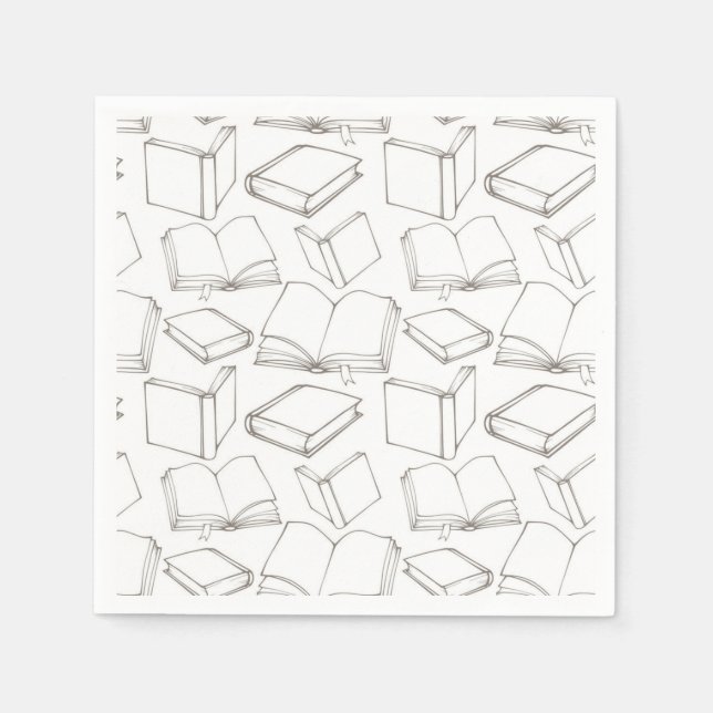 Book pattern napkin (Front)