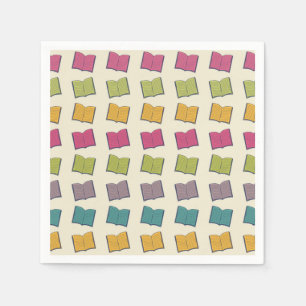 Book pattern napkin