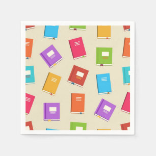 Book pattern napkin