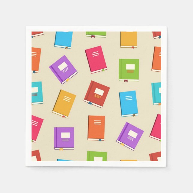 Book pattern napkin (Front)