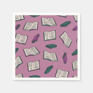 Book pattern napkin