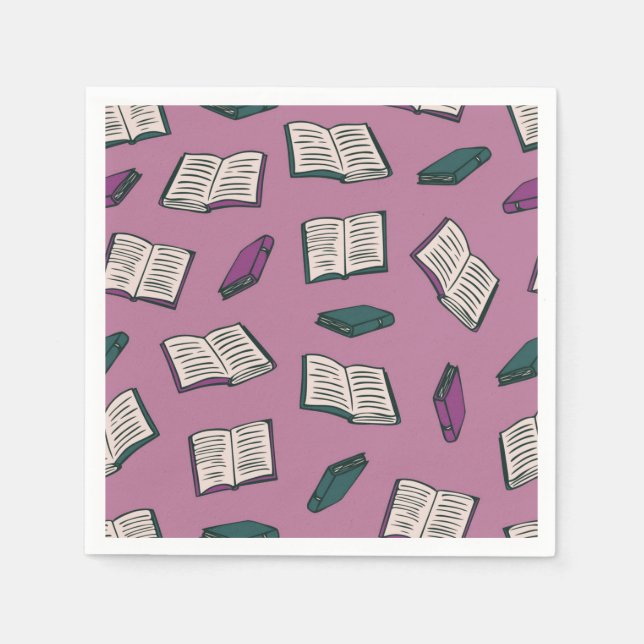 Book pattern napkin (Front)