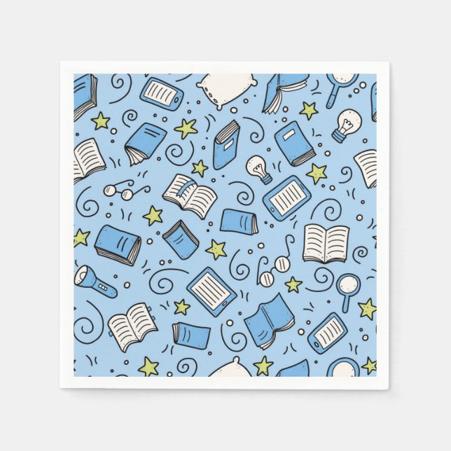 Book pattern napkin (Front)