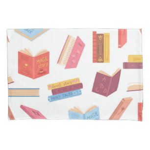 Book pattern pillowcase