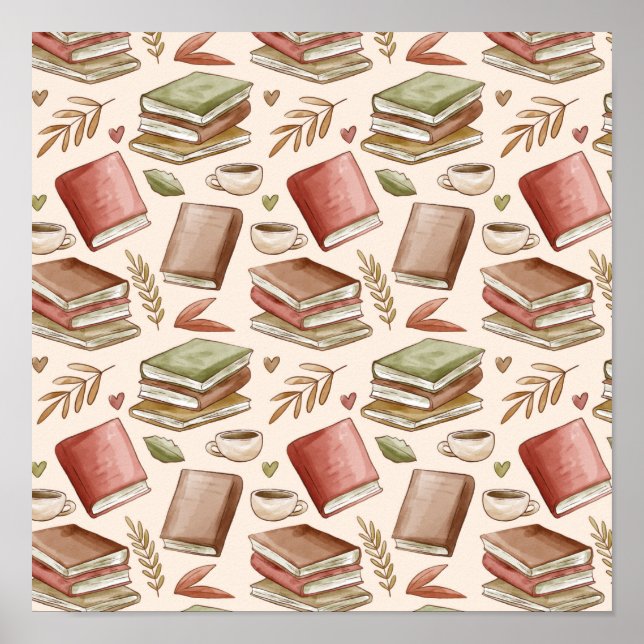 Book pattern poster (Front)