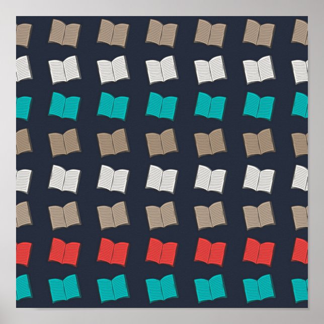 Book pattern poster (Front)