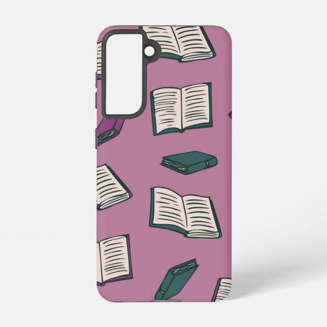 Book pattern samsung galaxy s21 case (Back)