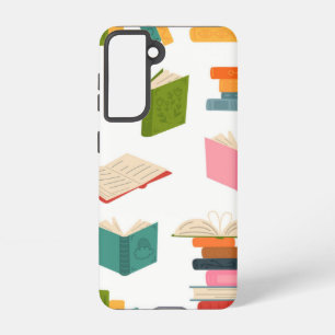 Book pattern samsung galaxy case